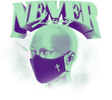 Load image into Gallery viewer, Masked Face - Raining Purple
